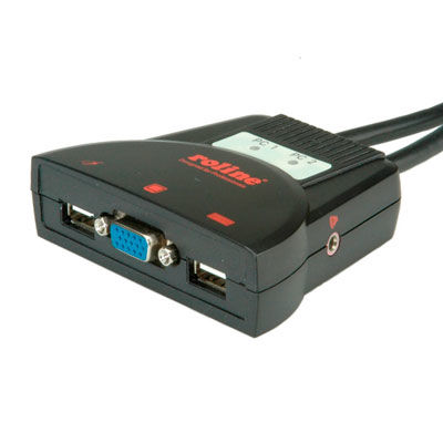 KVM CONMUTADOR AUTOMATICO 2 PC'S STAR USB CON AUDIO ROLINE