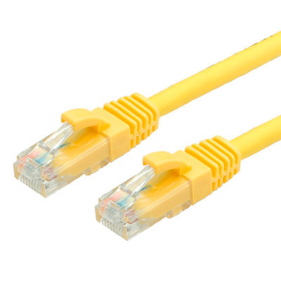 LATIGUILLO RJ45 1 M. CAT.6 UTP AWG 24 CCA LIBRE DE HALOGENO AMARILLO VALUE