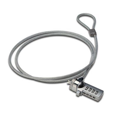 CABLE SEGURIDAD PARA NOTEBOOK CON COMBINACION 1,5 METROS