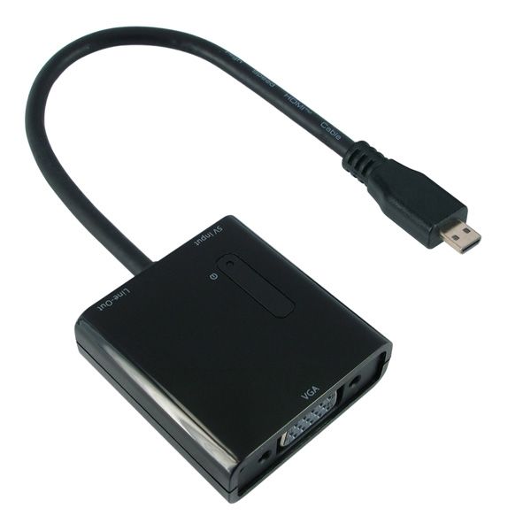 ADAPTADOR MICRO HDMI M - VGA H, 15 CMS VALUE-gallery-thumb-0