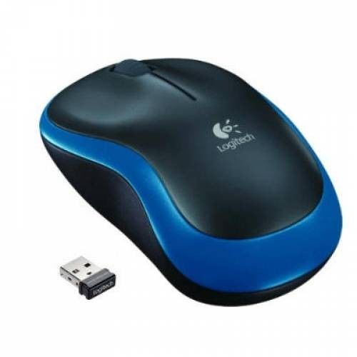 LOGITECH RATON WIRELESS OPTICO M185 AZUL