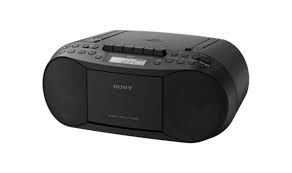 SONY RADIOCASETTE PORTATIL CD, SINTONIZADOR FM/AM, ENTRADA DE AUDIO  MP3 NEGRO
