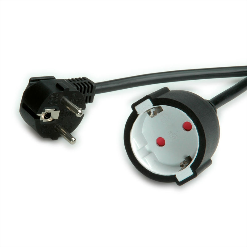 Cable alargador Schuko macho / hembra - 3m > conexiones alimentacion >  cables y conectores > cable alimentación