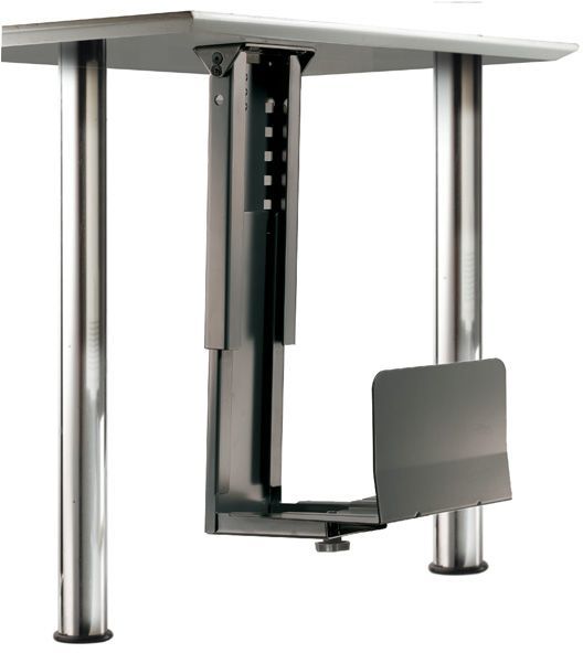 SOPORTE CPU BAJO MESA NEGRO METALICO ROLINE