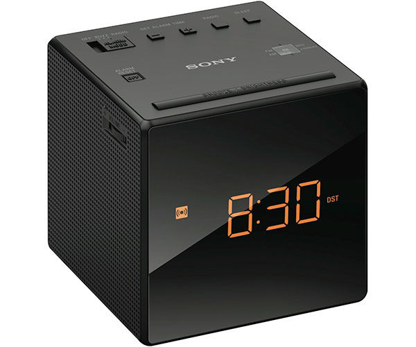 SONY RADIODESPERTADOR (AM/FM, ALARMA, FECHA, PANTALLA LED), NEGRO