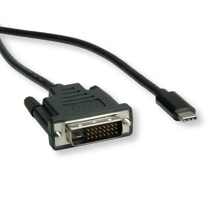 CABLE USB TIPO C - DVI M/F, NEGRO , 1.0 m-gallery-0