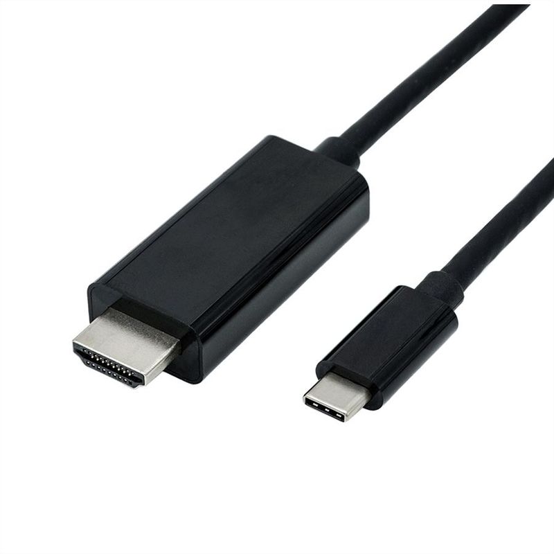 CABLE USB TIPO C - HDMI, M/M, NEGRO, 2.0 m ROLINE-gallery-thumb-0
