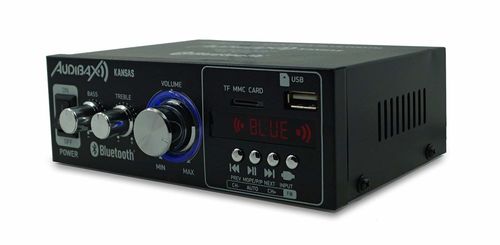FM 2 x 40W Audibax KANSAS Amplificador HiFi con Bluetooth Reacondicionado Certificado MP3 