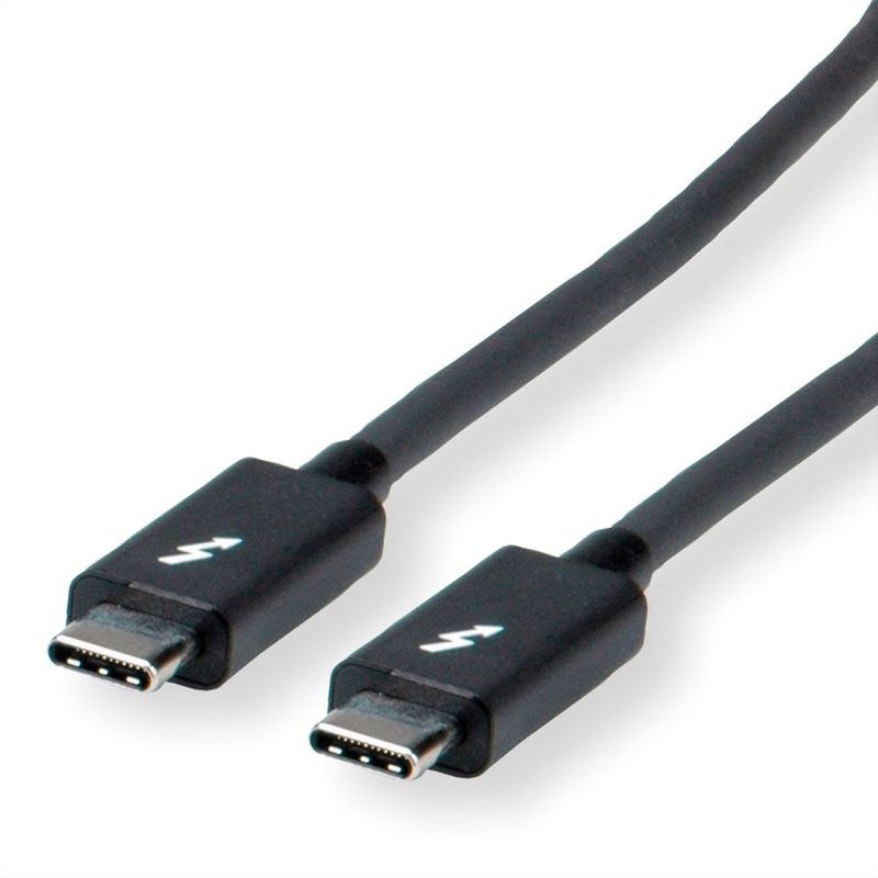 Cable Thunderbolt™ 3  1,0 mts ,USB Tipo C ,  20GBit, 5A, M/M, Negro Roline-gallery-1