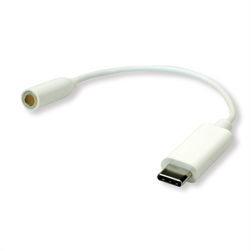CONVERTIDOR USB 3.1 TIPO C A AUDIO JACK HEMBRA 3,5 MM 13 CM ROLINE