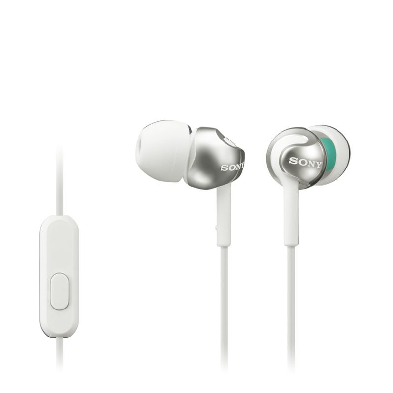 AURICULARES DE BOTON IN-EAR CON MICROFONO Y CONTROL REMOTO INTEGRADO BLANCO SONY