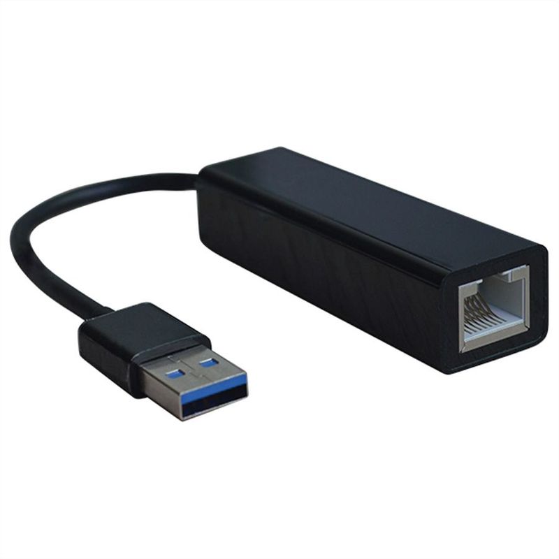 CABLE ADAPTADOR  USB 3.2 GEN 1 TIPO A -GIGABIT  10/100/1000 Base-T ETHERNET NEGRO STANDAR