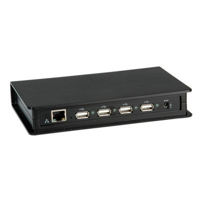 HUB USB 2.0 EXTERNO 4 PUERTOS SOBRE IP NEGRO ROLINE