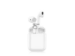 Mini auriculares Bluetooth 5.0 Bluetooth  con micrfono ANDROID/IOS con caja de carga Blanco