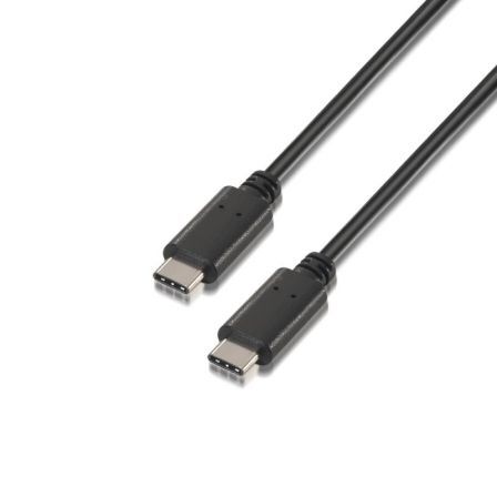CABLE USB 2.0 TIPO C M / C M 3 A. NEGRO 0,5 METROS