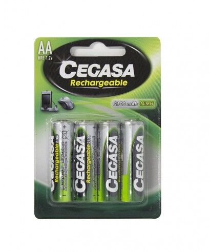 HR6-Recargable AA 2100 mAh BLISTER 4 UDS CEGASA