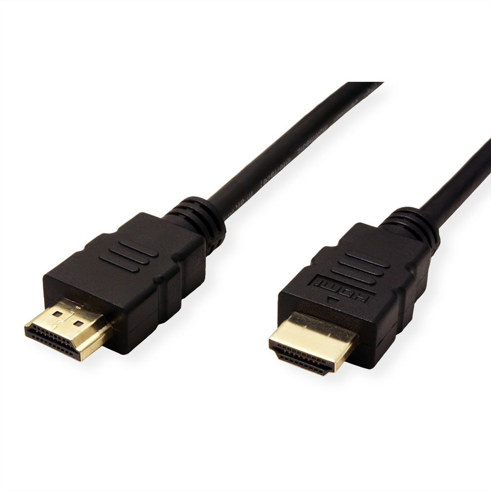 CABLE HDMI 2 M High Speed  + Ethernet, 3840 x 2160 @30Hz (4K, Full HD), flexible TPE, M/M, ROLINE-gallery-thumb-0