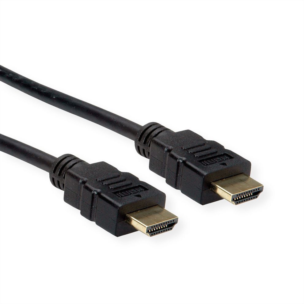 CABLE HDMI 2 M High Speed  + Ethernet, 3840 x 2160 @30Hz (4K, Full HD), flexible TPE, M/M, ROLINE-gallery-1