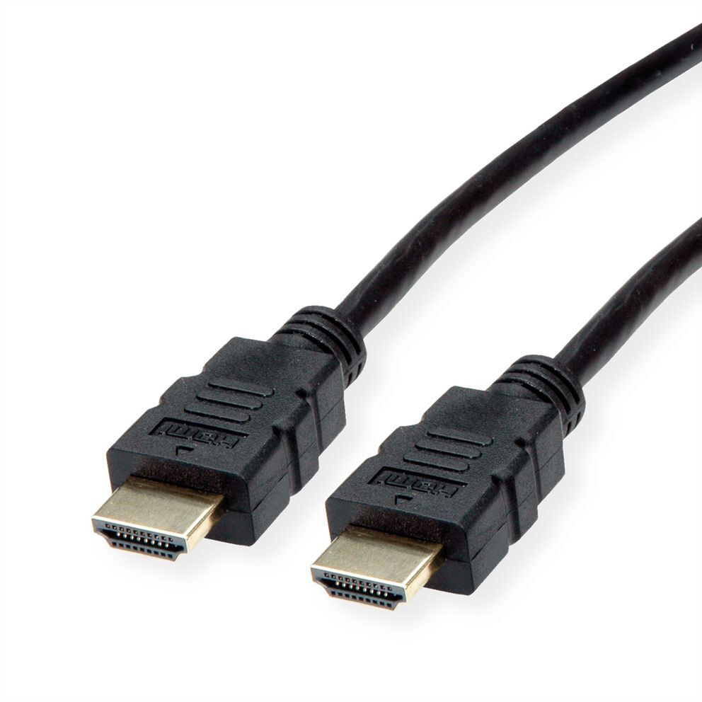 CABLE HDMI 2 M High Speed  + Ethernet, 3840 x 2160 @30Hz (4K, Full HD), flexible TPE, M/M, ROLINE-gallery-thumb-3