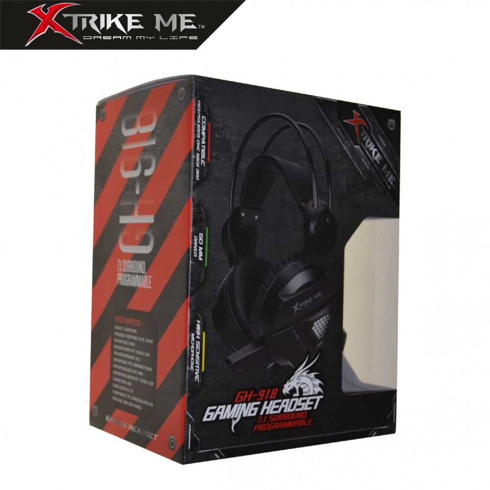 AURICULAR GAMING 7.1 USB SURROUND  PS4 XTRIKE ME