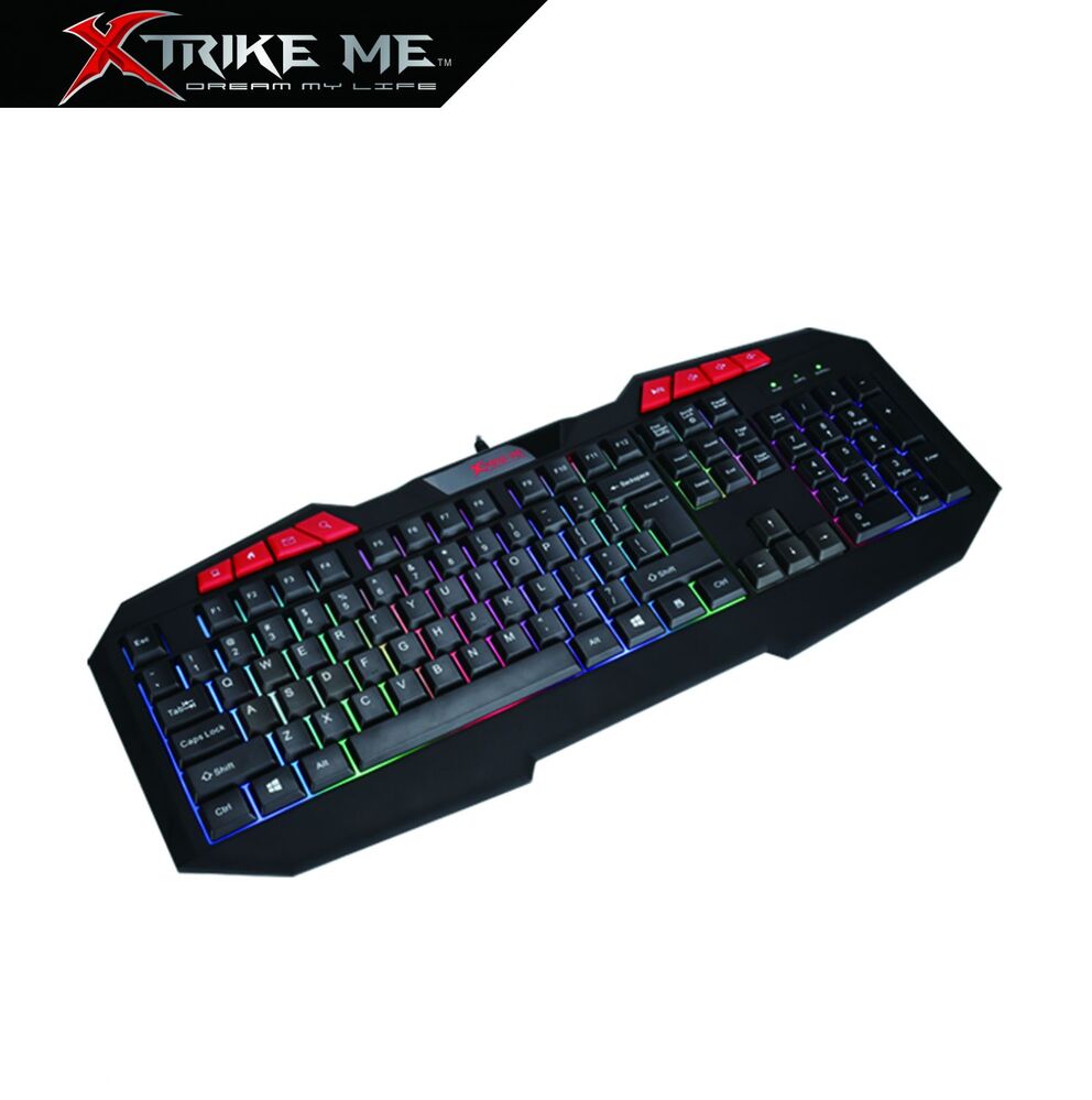 TECLADO RGB GAMING XTRIKE ME