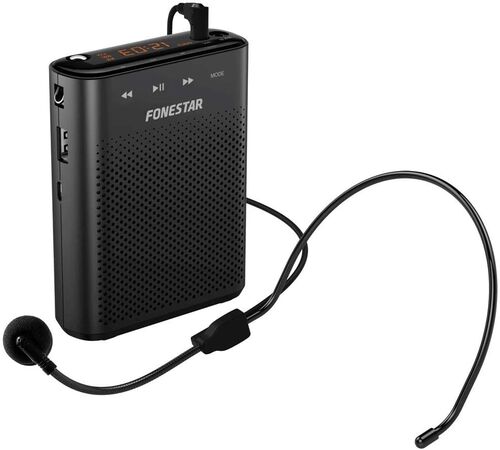 Fonestar Altavoz Amplificador porttil (Alta Potencia 30W MAX) USB/MICROSD/MP3 Especial Profesores