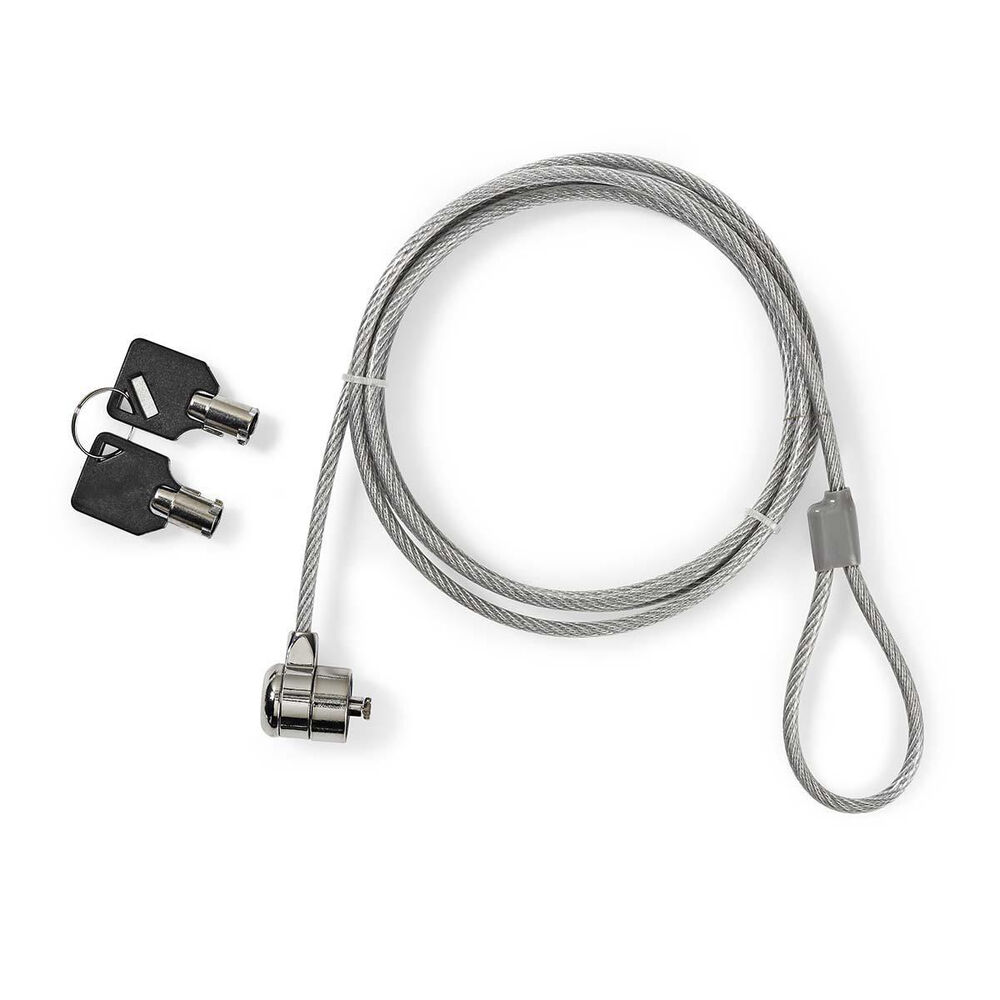 CABLE SEGURIDAD PARA NOTEBOOK CON LLAVE 1,8 METROS (INCLUYE 2 LLAVES)