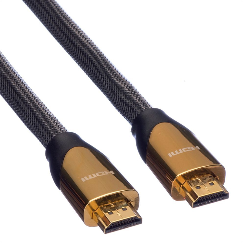 CABLE HDMI 2.0 1 M  PREMIUM ORO ULTRA HD CABLE + ETHERNET CERTIFICADO ROLINE