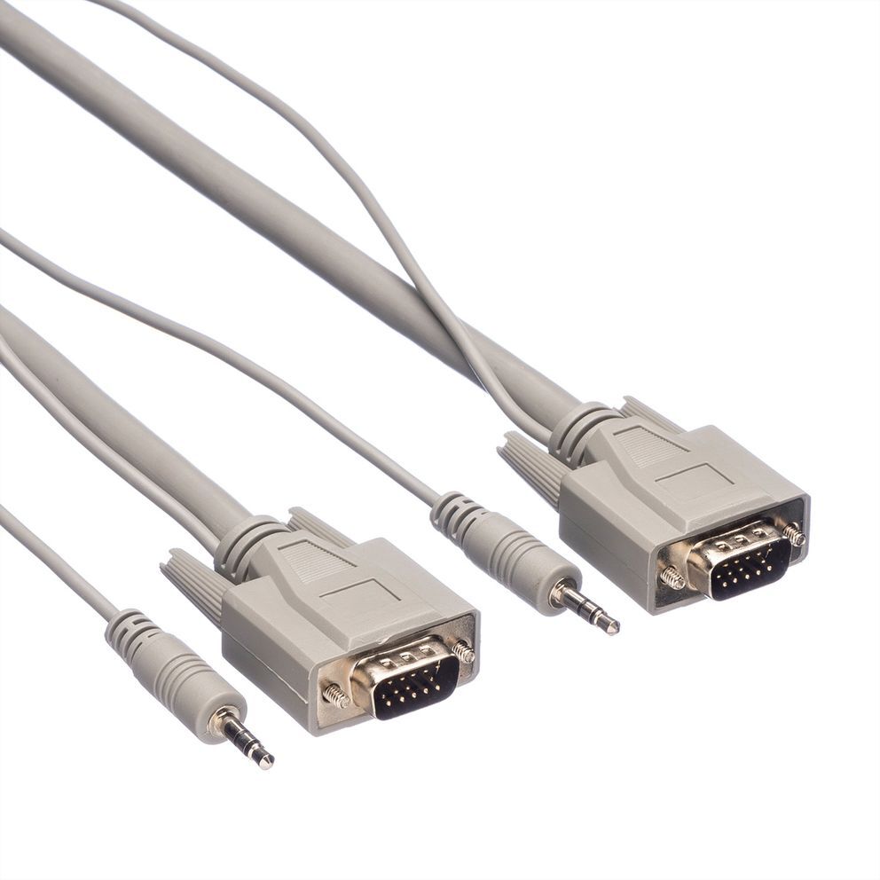 CABLE VGA 3 M. ALTA CALIDAD  HDB15M/HDB15M + AUDIO 3,5 M/3,5 M