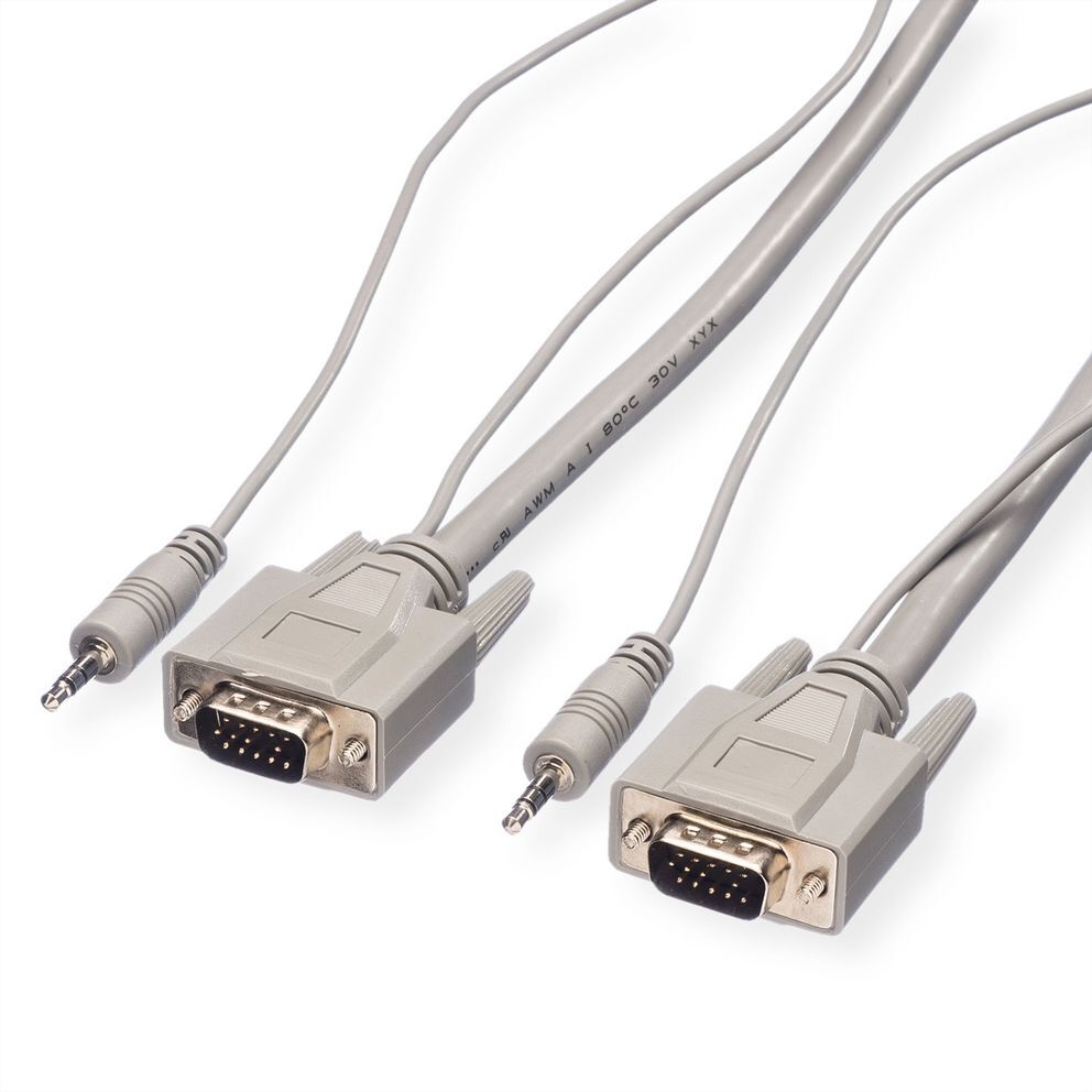 CABLE VGA 15 M. ALTA CALIDAD  HDB15M/HDB15M + AUDIO 3,5 M/3,5 M