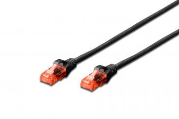 LATIGUILLO  RJ45 0,25 M. CAT 6 UTP AWG24 COBRE LSZH NEGRO